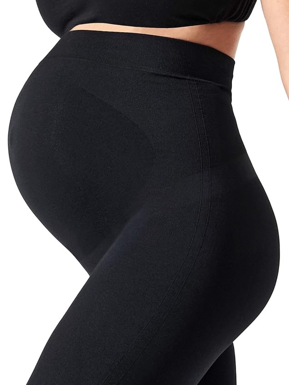 BLANQI Women’s Black Maternity Support Leggings High-Waist Small NWT